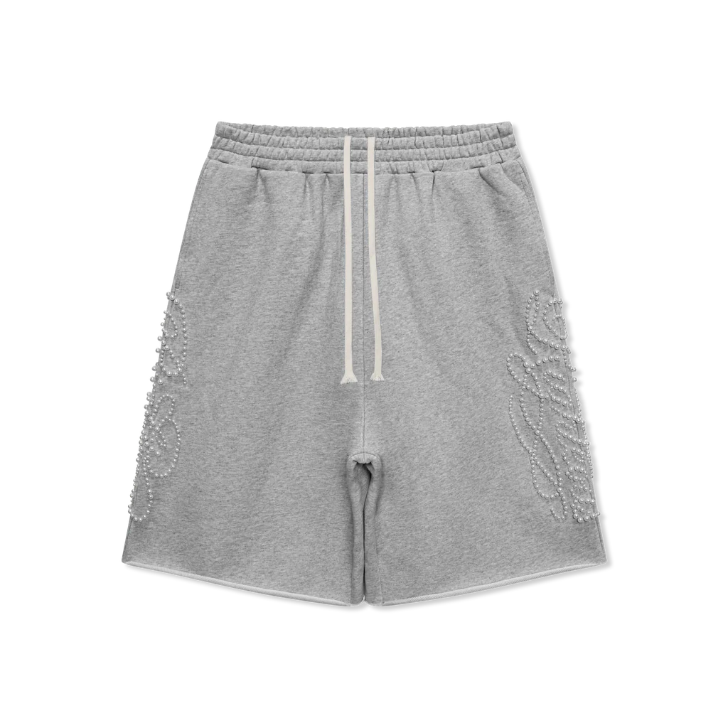 We Are Righteous “Script Pearl” Sweatshorts We Are Righteous “Script Pearl” Sweatshorts